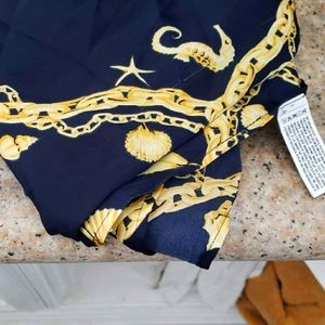 nautical luxury silk scarf Free shipping!!
